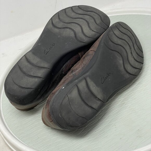 Clarks Collection Loafers Cheyn Madi Slip On Round Toe Brown Leather Size 9.5 - Picture 5 of 8